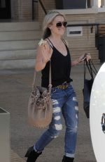HILARY DUFF Leaves Barneys New York in Beverly Hills 04/29/2015