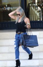 HILARY DUFF Leaves Barneys New York in Beverly Hills 04/29/2015