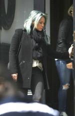 HILARY DUFF Leaves Her Home in Brooklyn