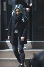 HILARY DUFF Leaves Her Home in Brooklyn