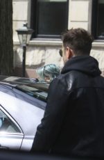 HILARY DUFF Leaves Her Home in Brooklyn