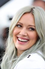 HILARY DUFF on the Set of Extra in Universal City