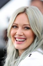 HILARY DUFF on the Set of Extra in Universal City