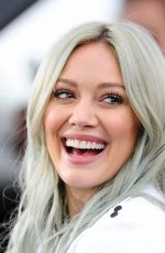 HILARY DUFF on the Set of Extra in Universal City