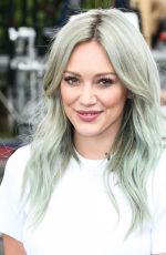HILARY DUFF on the Set of Extra in Universal City