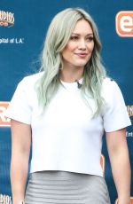 HILARY DUFF on the Set of Extra in Universal City