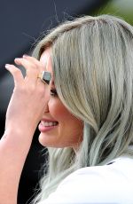 HILARY DUFF on the Set of Extra in Universal City
