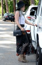 HILARY DUFF Out and About in Beverly Hills 04/26/2015