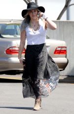 HILARY DUFF Out and About in Beverly Hills 04/26/2015