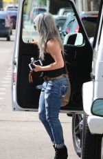 HILARY DUFF Out and About in Hollywood 04/29/2015