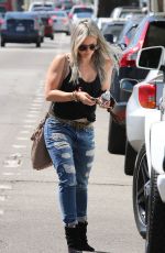 HILARY DUFF Out and About in Hollywood 04/29/2015