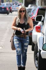 HILARY DUFF Out and About in Hollywood 04/29/2015
