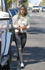 HILARY DUFF Out and About in Los Angeles