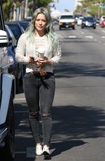 HILARY DUFF Out and About in Los Angeles
