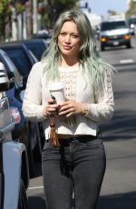 HILARY DUFF Out and About in Los Angeles