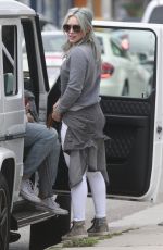 HILARY DUFF Out for Breakfast in West Hollywood 04/25/2015