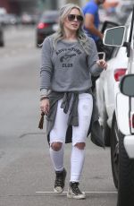 HILARY DUFF Out for Breakfast in West Hollywood 04/25/2015