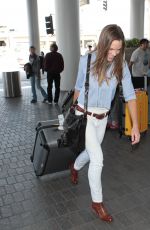 HILARY SWANK Arrives at Los Angeles International Airport 04/26/2015