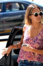 JESSICA ALBA at a Gas Station in Los Angeles