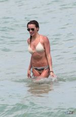 KATIE CASSIDY in Bikini on the Beach in Miami 04/20/2015