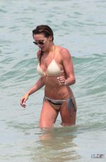 KATIE CASSIDY in Bikini on the Beach in Miami 04/20/2015