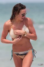 KATIE CASSIDY in Bikini on the Beach in Miami 04/20/2015