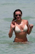 KATIE CASSIDY in Bikini on the Beach in Miami 04/20/2015