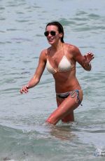 KATIE CASSIDY in Bikini on the Beach in Miami 04/20/2015