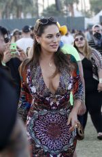 KELLY BROOK at Coachella Music Festival in Indio 04/18/2015