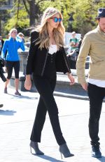 GIGI HADID Out and About in New York 04/29/2015