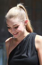 GIGI HADID Out and About in New York 04/29/2015