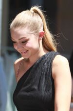 GIGI HADID Out and About in New York 04/29/2015