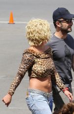 BRITNEY SPEARS on the Set of Her New Music Video in Studio City