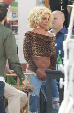 BRITNEY SPEARS on the Set of Her New Music Video in Studio City