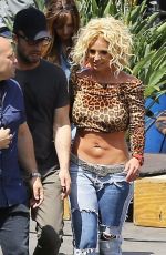 BRITNEY SPEARS on the Set of Her New Music Video in Studio City