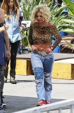 BRITNEY SPEARS on the Set of Her New Music Video in Studio City