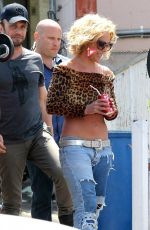 BRITNEY SPEARS on the Set of Her New Music Video in Studio City