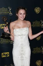 HUNTER HALEY KING at 2015 Daytime Emmy Awards in Burbank