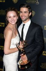 HUNTER HALEY KING at 2015 Daytime Emmy Awards in Burbank