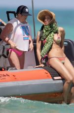 IRINA SHAYK in Bikini on the Beach in Mexico