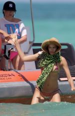 IRINA SHAYK in Bikini on the Beach in Mexico