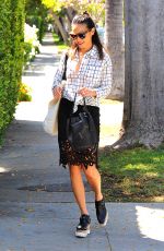 JAMIE CHUNG Leaves Her House in West Hollywood