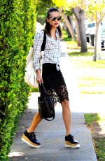 JAMIE CHUNG Leaves Her House in West Hollywood