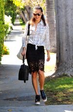 JAMIE CHUNG Leaves Her House in West Hollywood