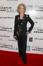 JANE FONDA at 2015 Chaplin Award Gala in New York