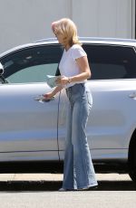 JANUARY JONES in Jeans Out in Beverly Hills