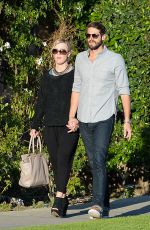 JENNIE GARTH and Dave Adams Out and About in Studio City