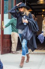 JENNIFER ANISTON Leaving Her Hotel in New York 04/27/2015