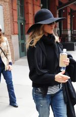 JENNIFER ANISTON Leaving Her Hotel in New York 04/27/2015