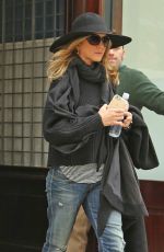 JENNIFER ANISTON Leaving Her Hotel in New York 04/27/2015